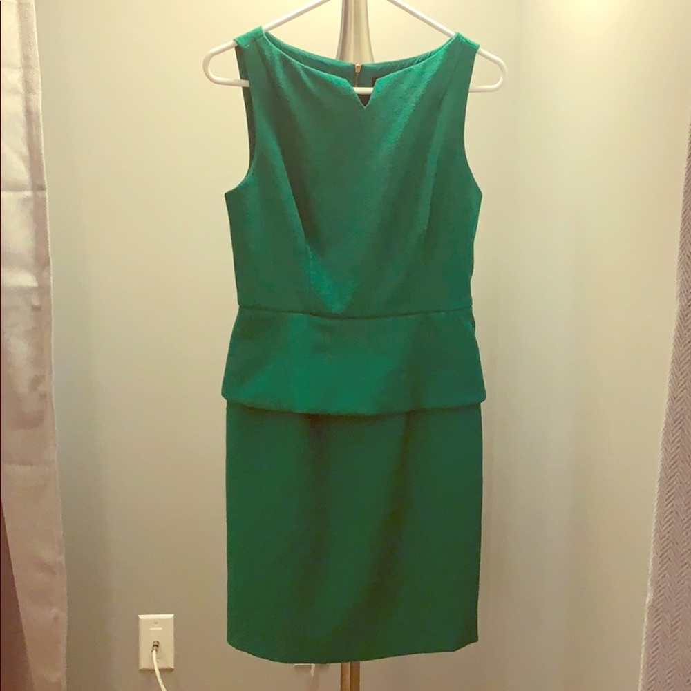 The Limited Green Peplum dress